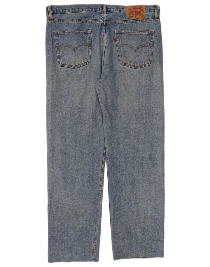Levi's Mens 501 Straight Jeans W40 L30 Blue Cotton
