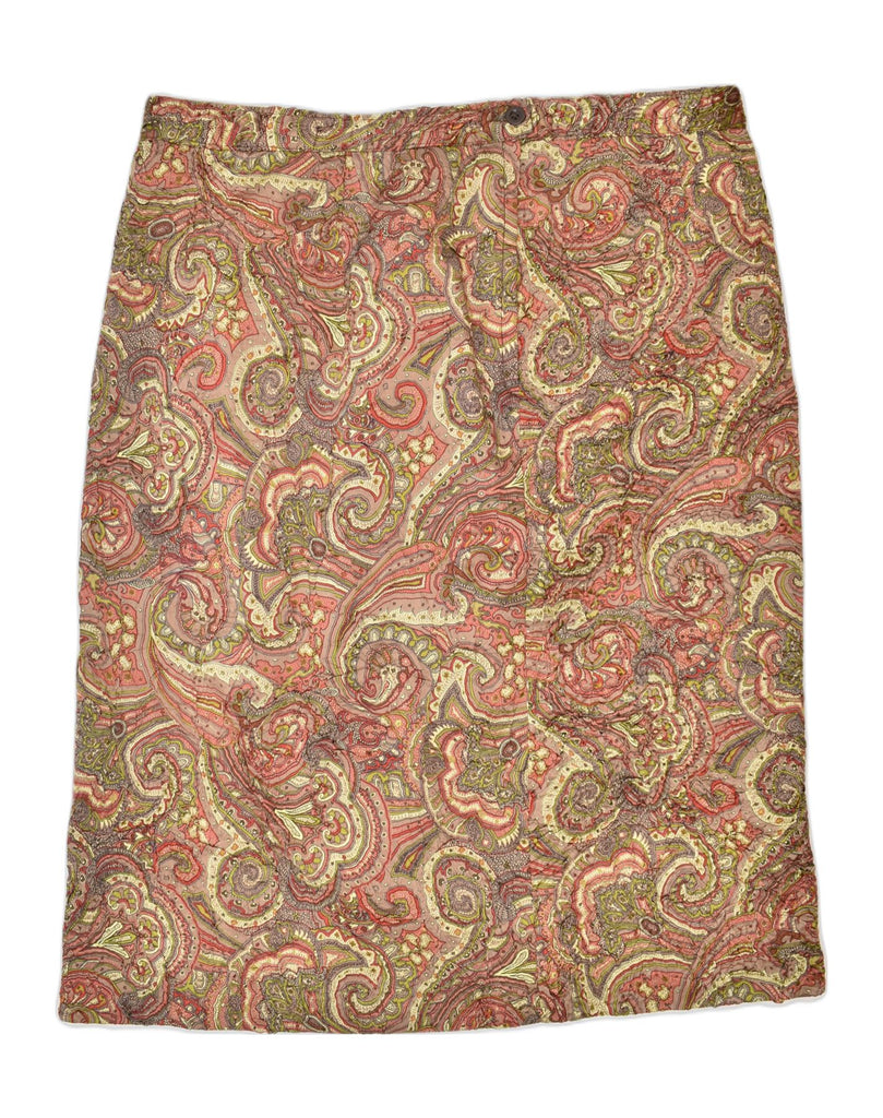 VINTAGE Womens Straight Skirt W36 XL Multicoloured Paisley Classic | Vintage | Thrift | Second-Hand | Used Clothing | Messina Hembry 