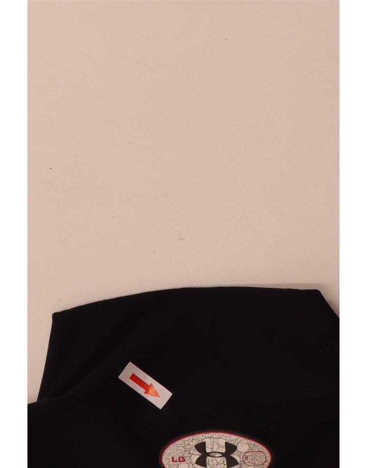 Under Armour Mens Cold Gear Top Long Sleeve Large Black Nylon