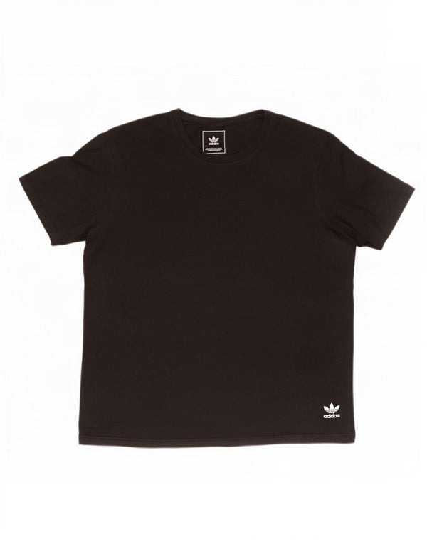 Adidas Mens T-Shirt Top Large Black