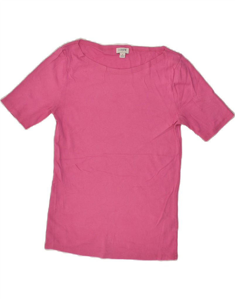 J. CREW Womens T-Shirt Top UK 10 Small Pink Cotton | Vintage J. Crew | Thrift | Second-Hand J. Crew | Used Clothing | Messina Hembry 