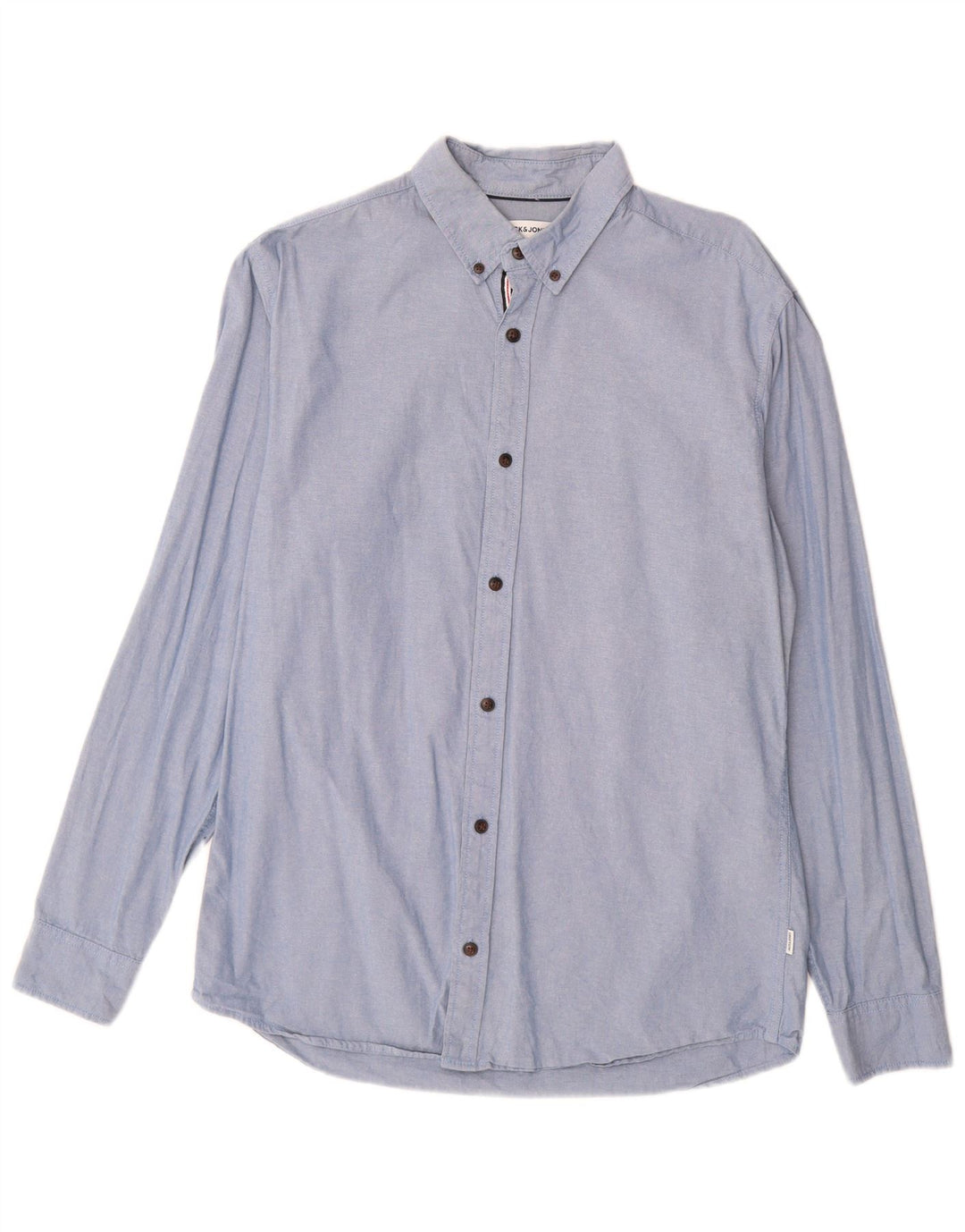 Jack & Jones Mens Shirt Large Blue Cotton