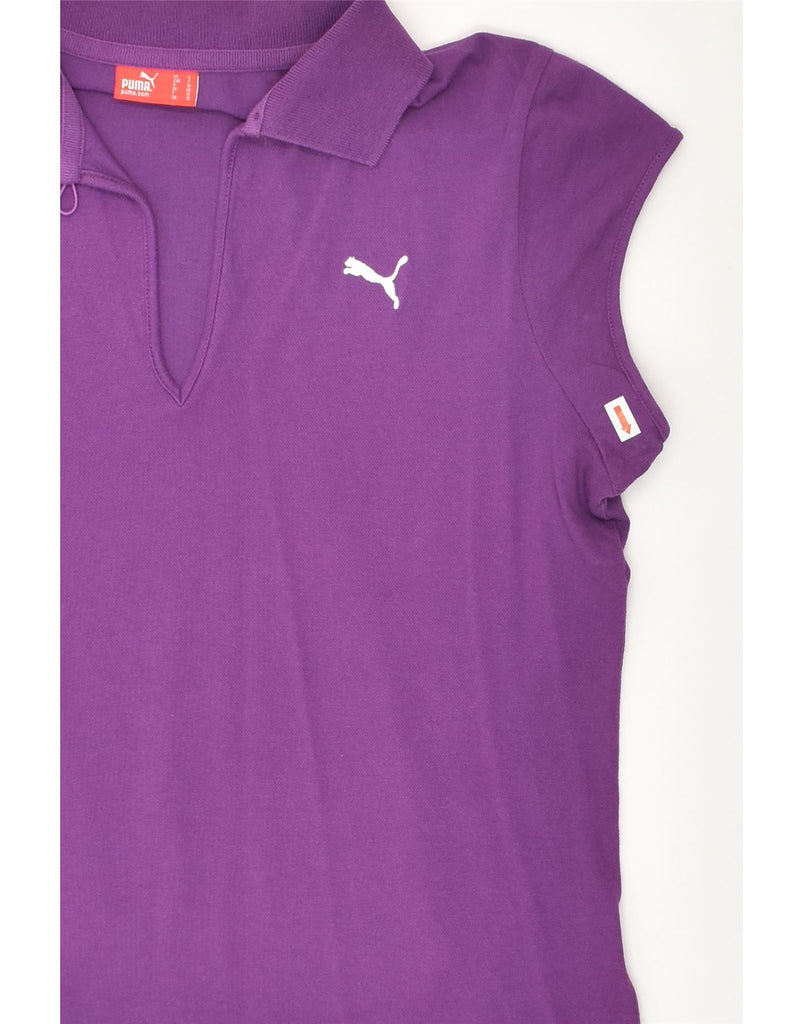 PUMA Womens Polo Shirt UK 10 Small  Purple | Vintage Puma | Thrift | Second-Hand Puma | Used Clothing | Messina Hembry 