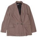 Zara Womens Oversized Blazer Jacket UK 10 Small Multicoloured Houndstooth