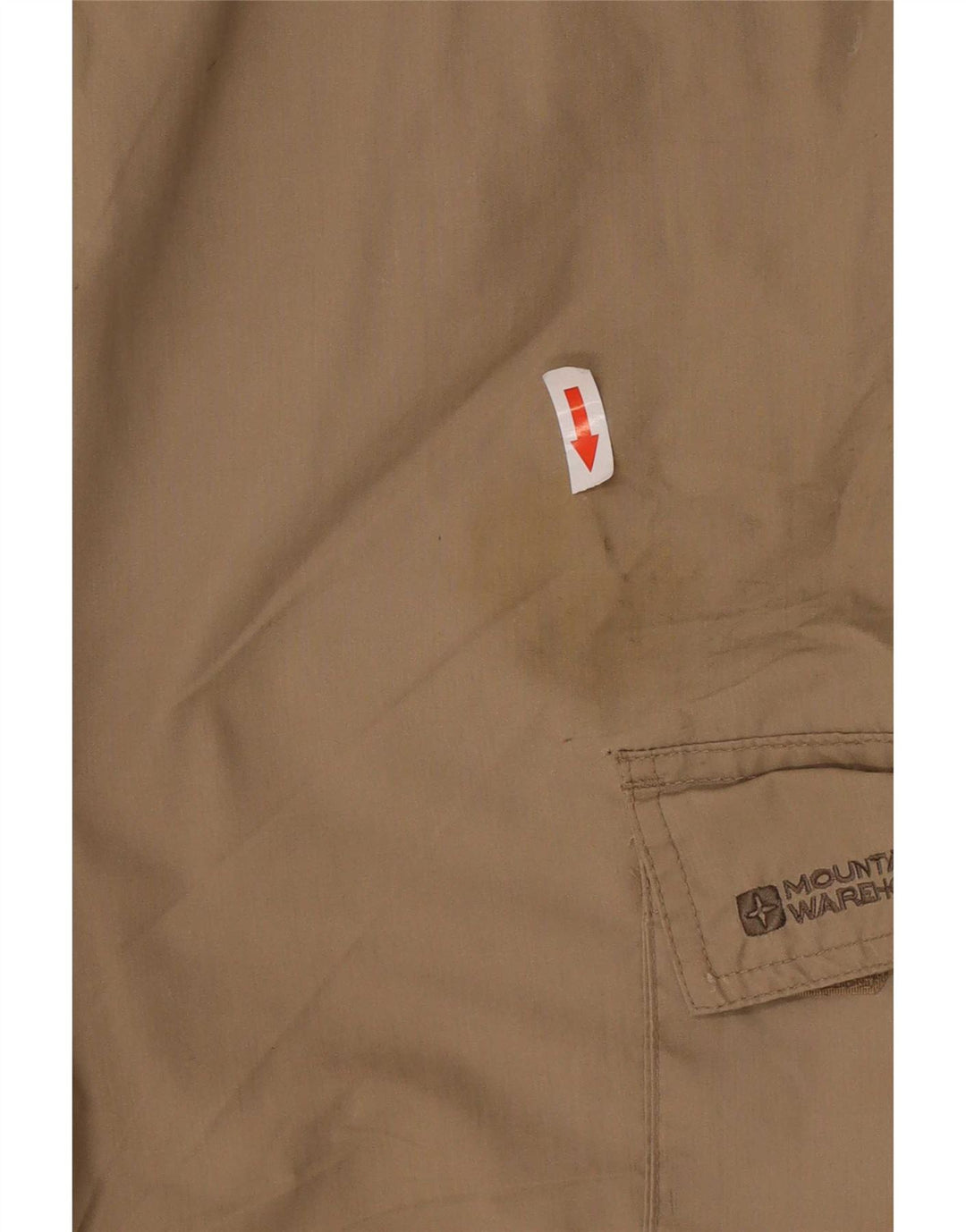 Mountain Warehouse Mens Straight Cargo Trousers W34 L26 Beige Polyester