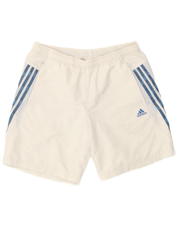 Adidas Mens Climalite Sport Shorts Large White Polyester