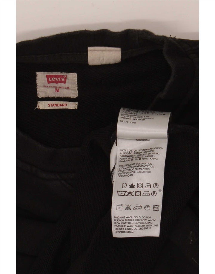 Levi's Womens Standard Oversized Sweatshirt Jumper UK 14 Medium Black
