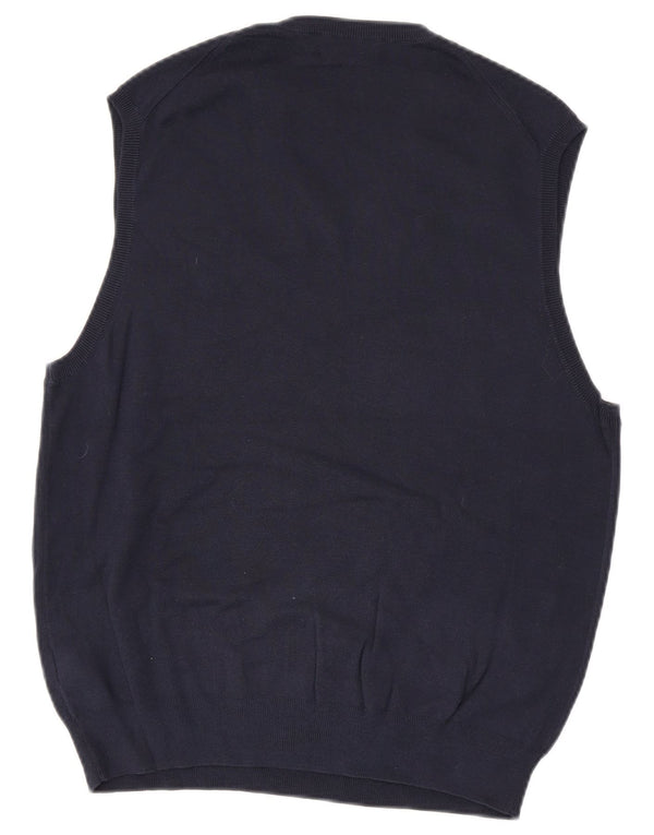 Polo Ralph Lauren Mens Vest Tank Top Large Navy Blue Cotton
