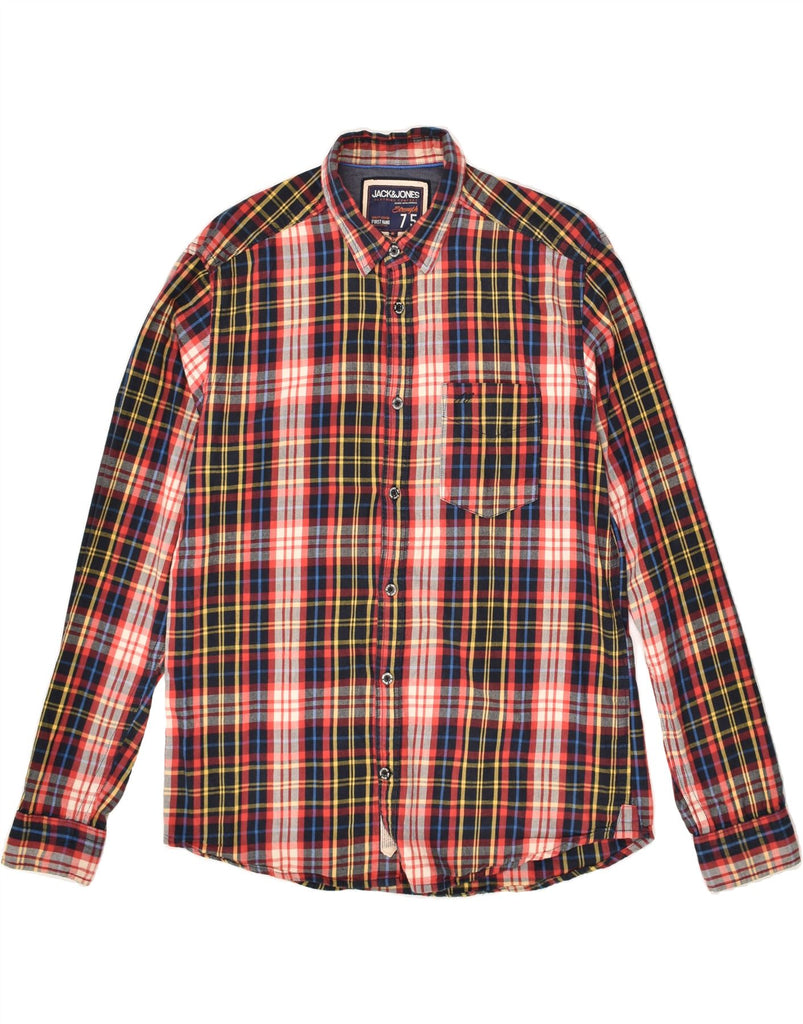 JACK & JONES Mens Shirt Medium Multicoloured Check Cotton | Vintage Jack & Jones | Thrift | Second-Hand Jack & Jones | Used Clothing | Messina Hembry 