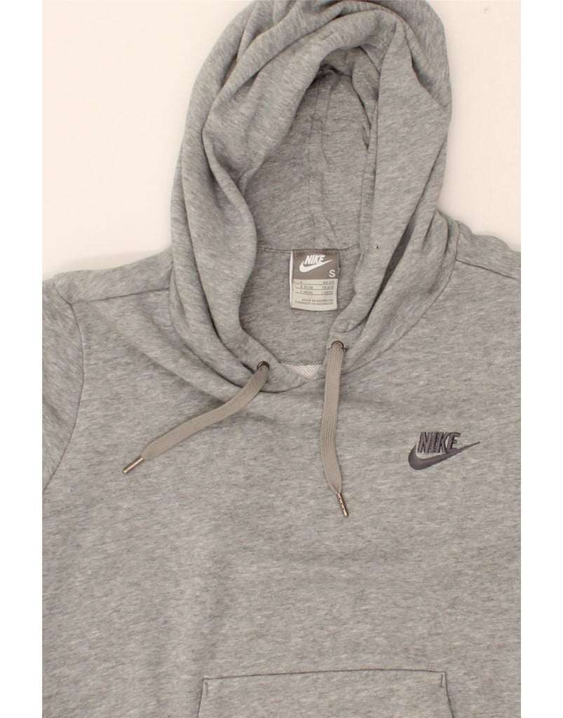 NIKE Womens Hoodie Jumper UK 10 Small Grey Cotton Vintage Nike and Second-Hand Nike from Messina Hembry 