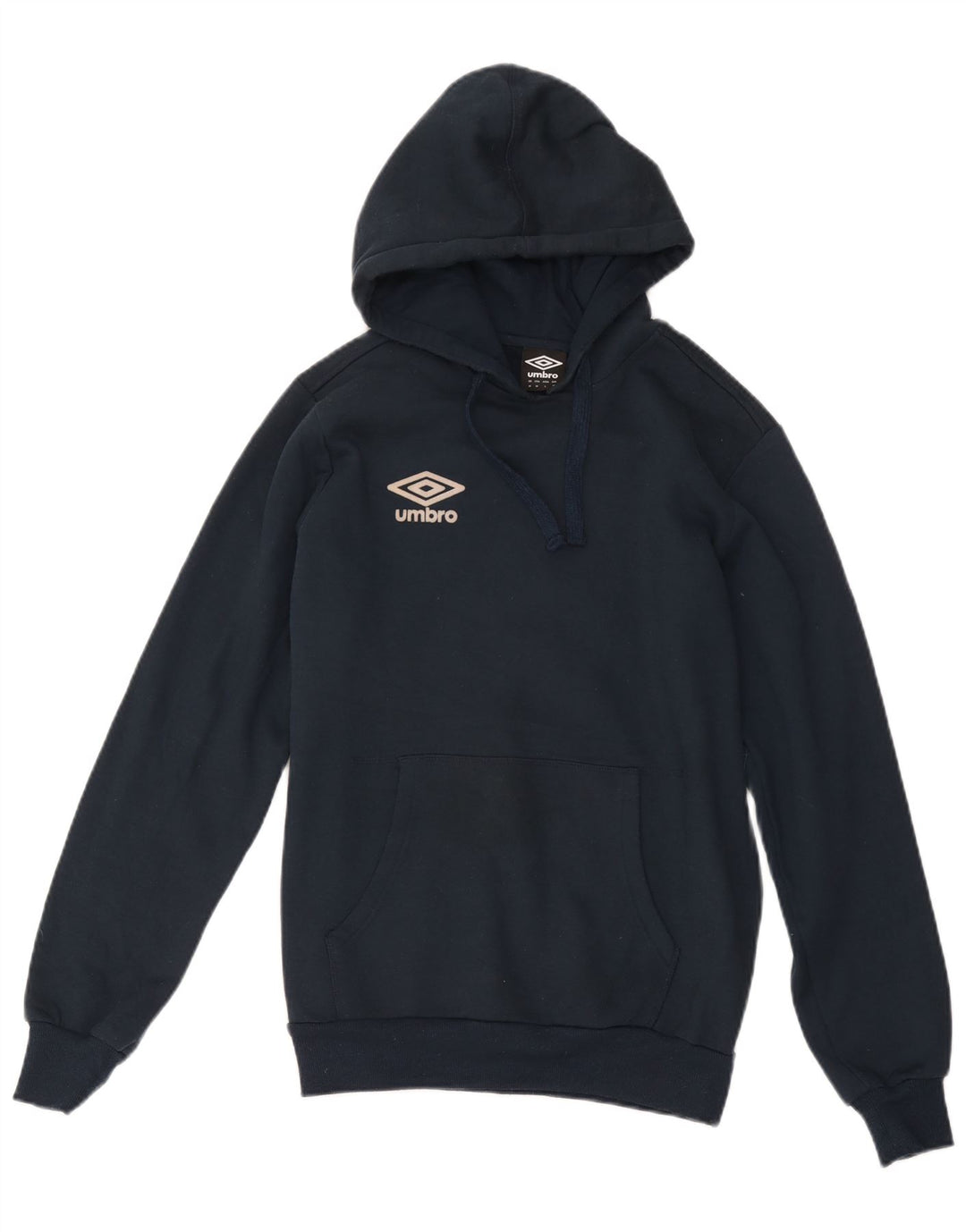 Umbro Mens Hoodie Jumper Medium Navy Blue Cotton