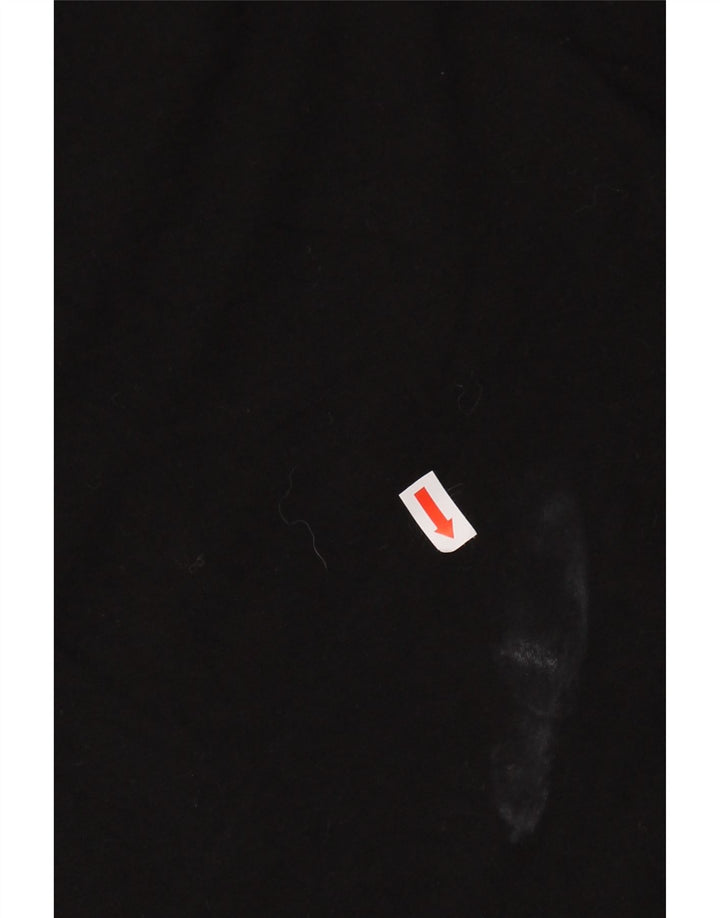 ROCCOBAROCCO Womens Crop Graphic Top 3/4 Sleeve US 12 Large Black Cotton Vintage Roccobarocco and Second-Hand Roccobarocco from Messina Hembry 