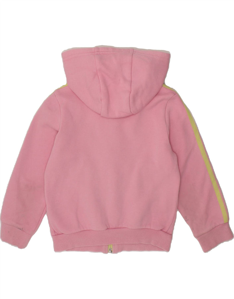 ADIDAS Girls Zip Hoodie Sweater 5-6 Years Pink Cotton Vintage Adidas and Second-Hand Adidas from Messina Hembry 