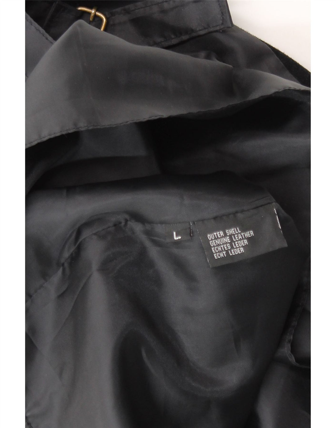 Vintage Mens Suede Waistcoat Large Black Leather
