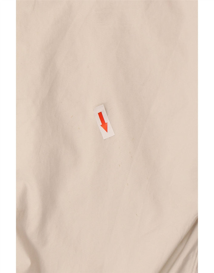 Nike Womens Hooded Tracksuit Top Jacket UK 6 XS White Colourblock Polyester