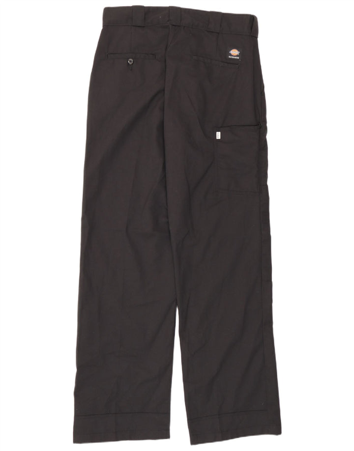 Dickies Mens Straight Cargo Trousers W30 L32 Black Polyester