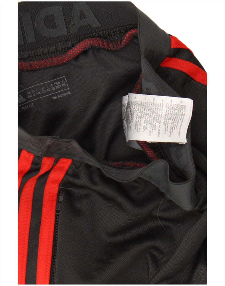 Adidas Boys Climalite Tracksuit Trousers 7-8 Years Black Polyester