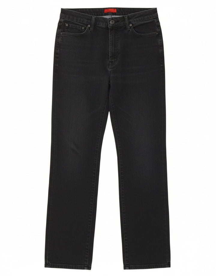PIERRE CARDIN Womens Straight Jeans EU 40 Medium W30 L34 Black Cotton
