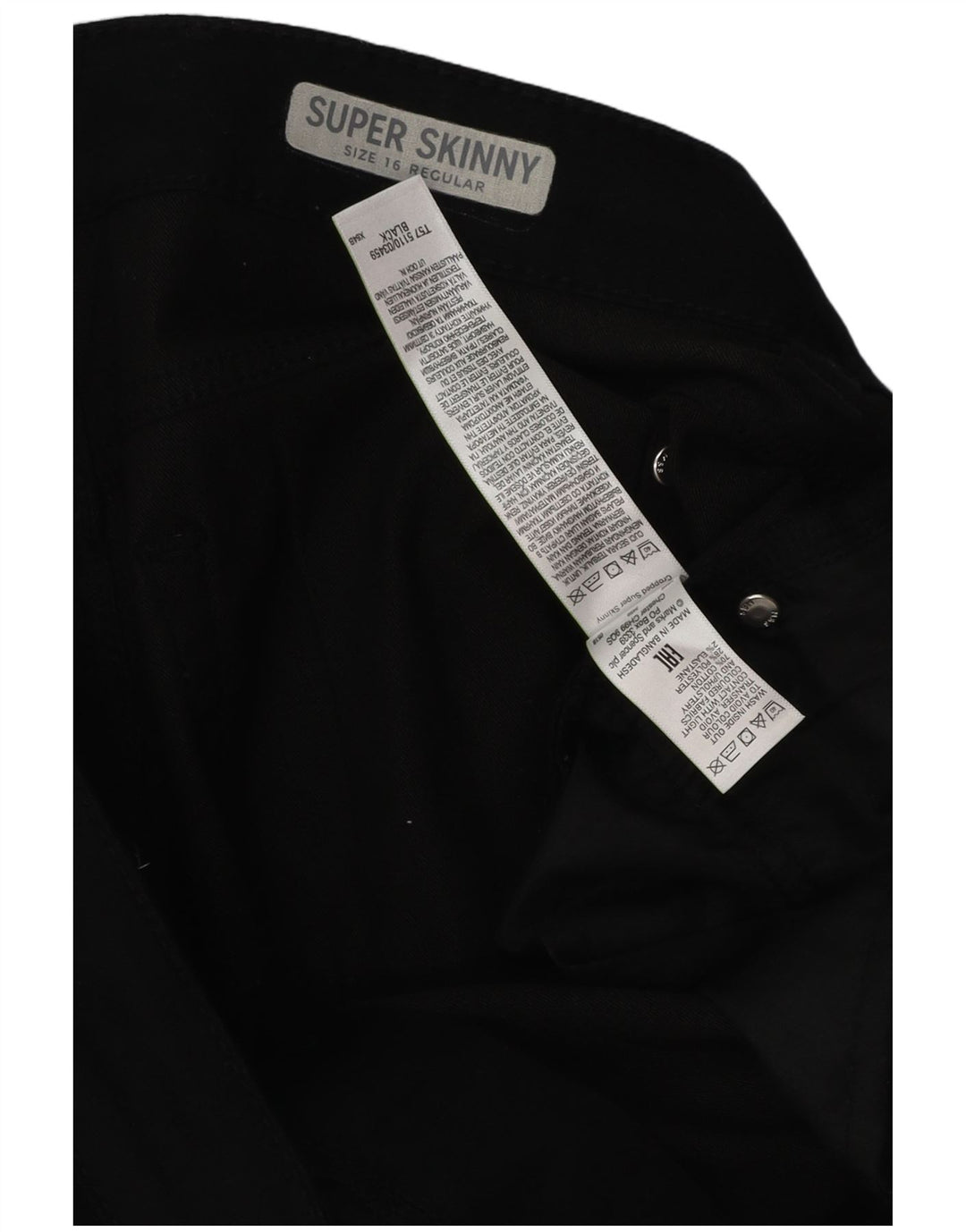 Marks & Spencer Womens Regular Capri Jeans UK 16 Large W38 L21 Black