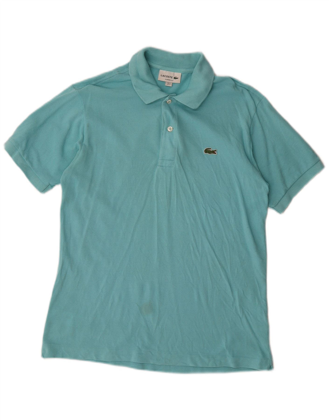 Lacoste Mens Classic Fit Polo Shirt Size 3 Small Blue Cotton