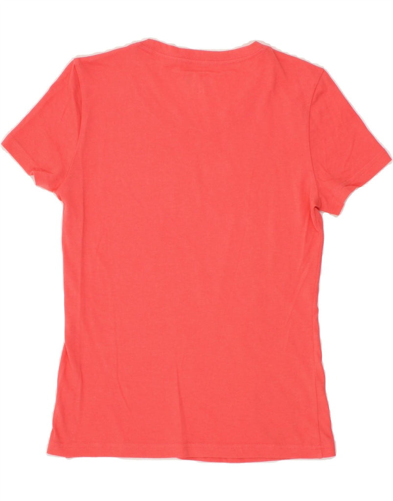 ADIDAS Womens Graphic T-Shirt Top UK 6 XS Pink Vintage Adidas and Second-Hand Adidas from Messina Hembry 