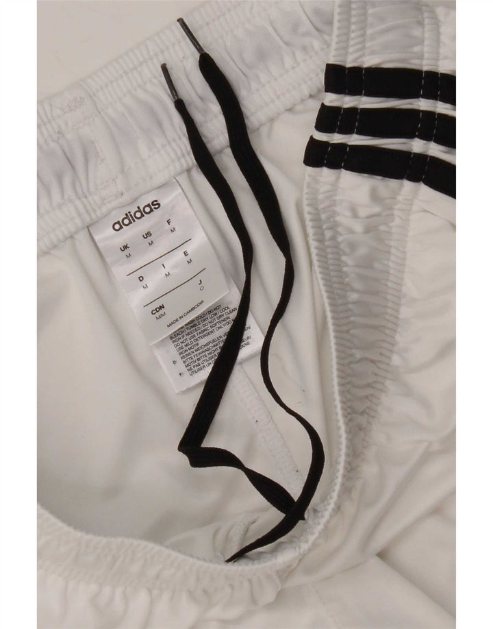 Adidas Womens Climalite Sport Shorts UK 12 Medium White Polyester