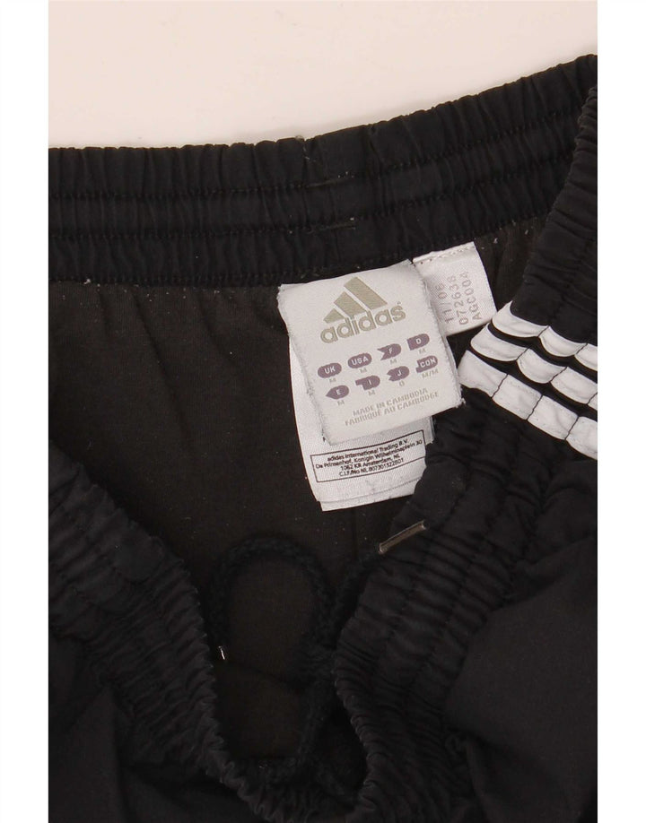 Adidas Mens Tracksuit Trousers Medium Black Polyester