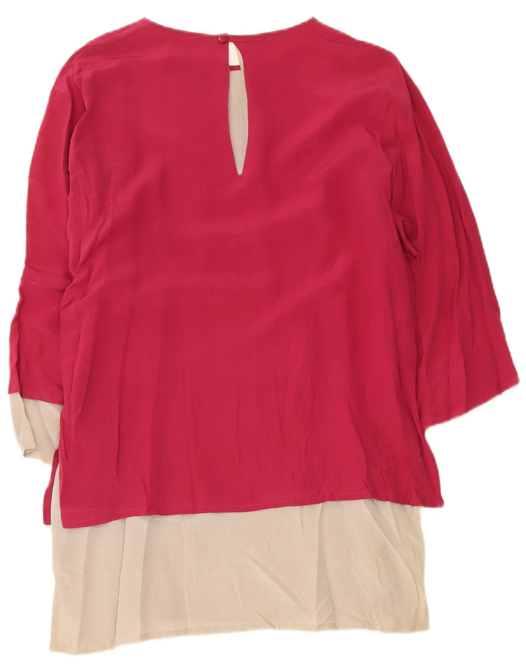 Vintage Womens Long Sleeve Tunic Dress IT 42 Medium Pink Colourblock