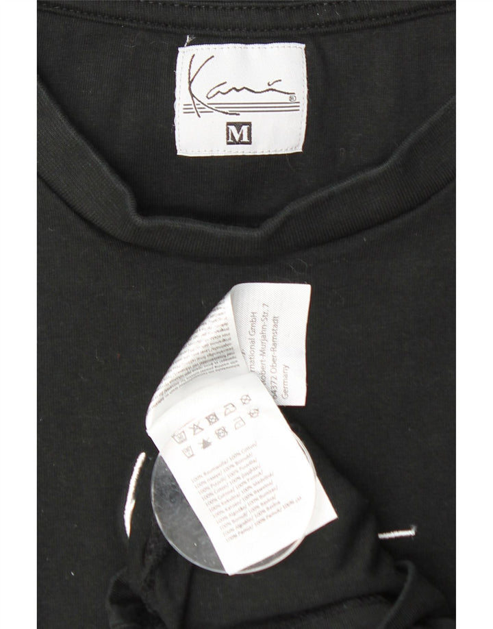 KARL KANI Mens Graphic Top Long Sleeve Medium Black Cotton Vintage Karl Kani and Second-Hand Karl Kani from Messina Hembry 