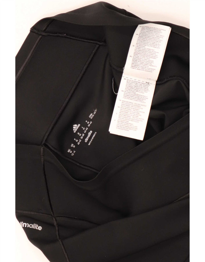 Adidas Womens Climalite Leggings UK 12/14 Medium Black Polyester