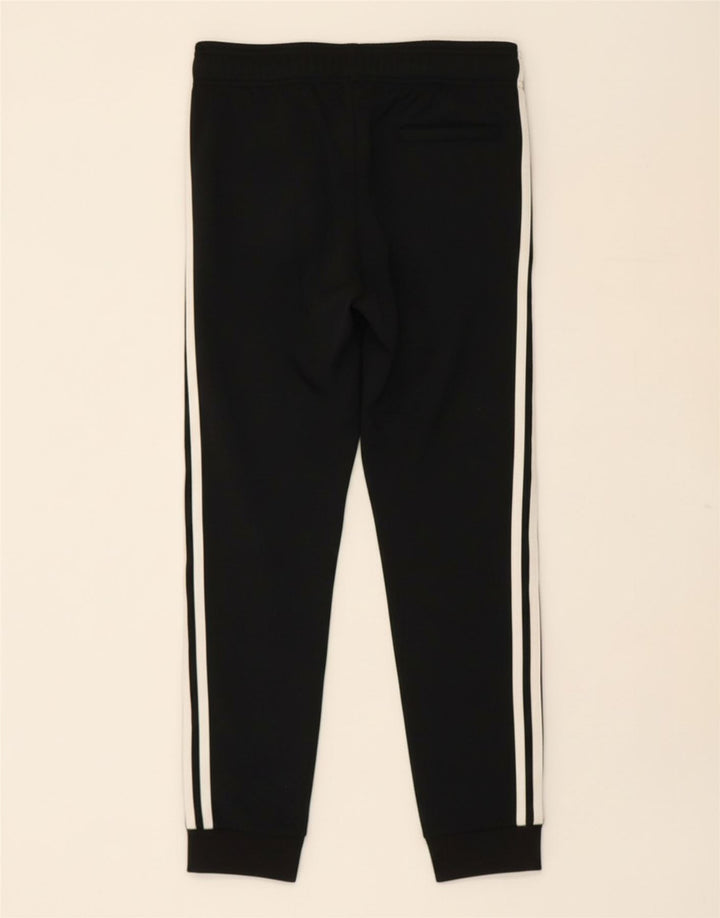ADIDAS Boys Tracksuit Trousers Joggers 11-12 Years  Black Polyester