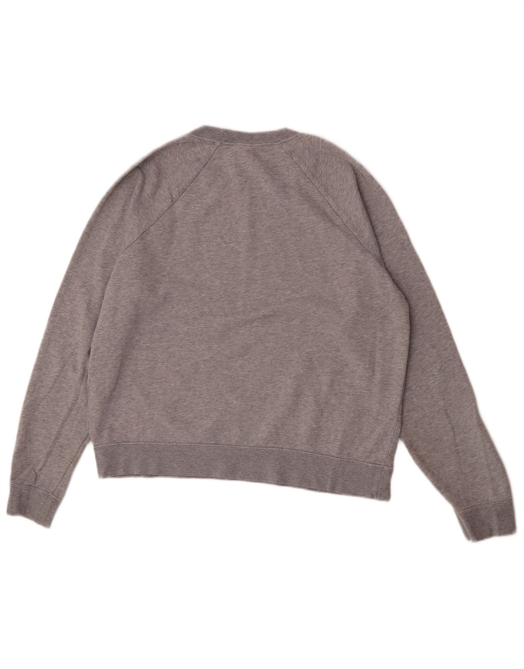 Nike Womens Sweatshirt Jumper UK 14 Medium Grey Cotton