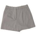 Zara Womens High Waist Chino Shorts Medium W28 Blue Cotton