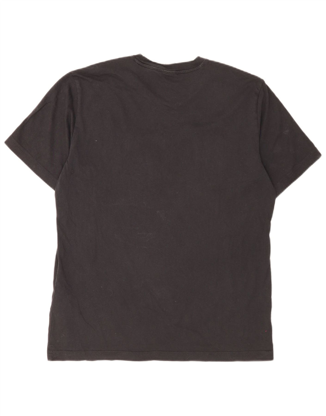 Champion Mens Graphic T-Shirt Top Large Black Cotton