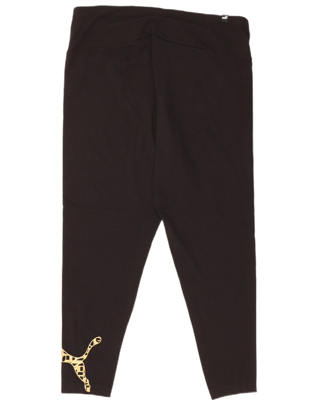 PUMA Womens Graphic Leggings UK 18 XL Black Cotton