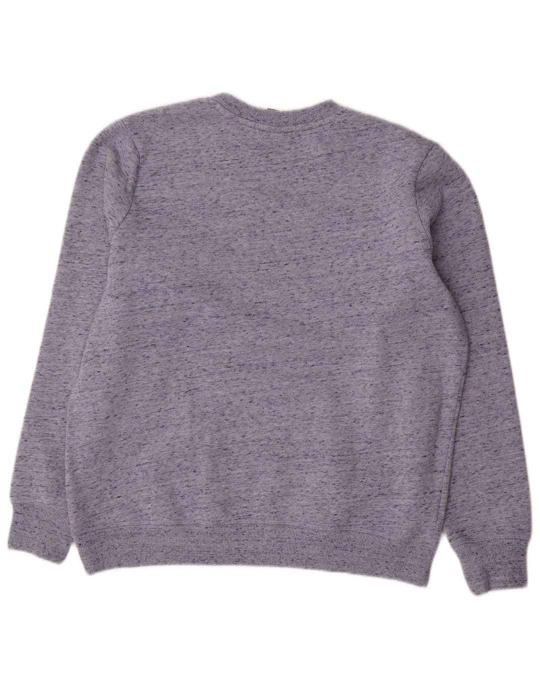 Superdry Womens Oversized Sweatshirt Jumper UK 12 Medium Blue Flecked