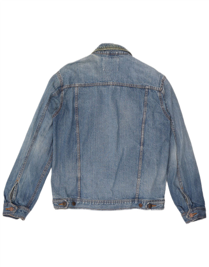 John Baner Mens Denim Jacket UK 38 Medium Blue Cotton