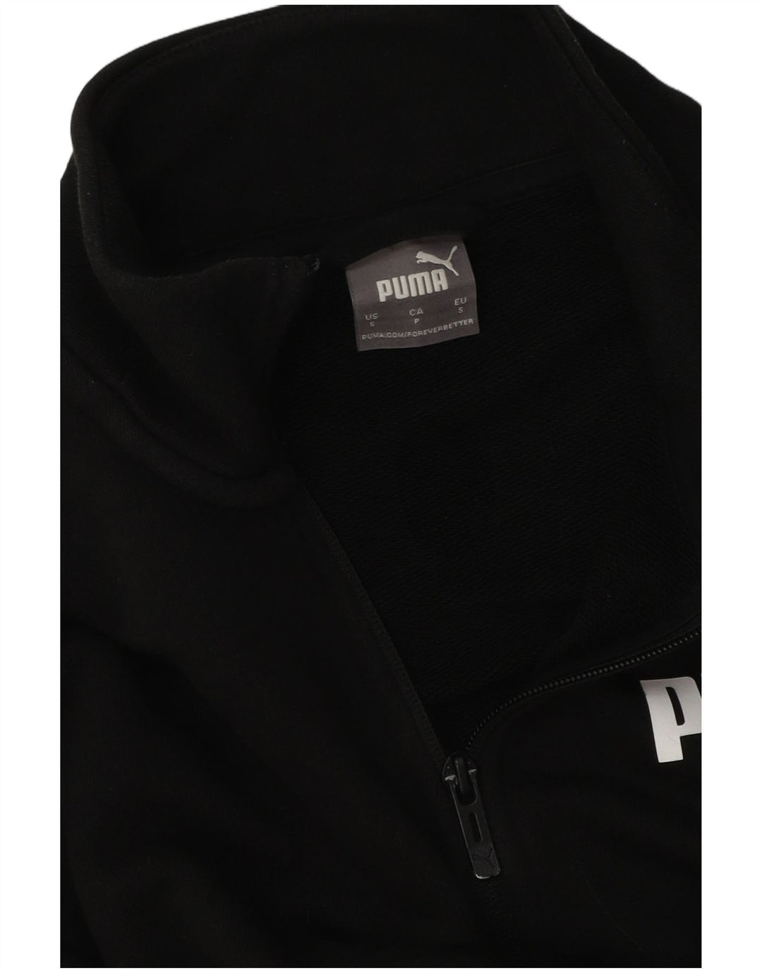PUMA Mens Graphic Tracksuit Top Jacket Small Black