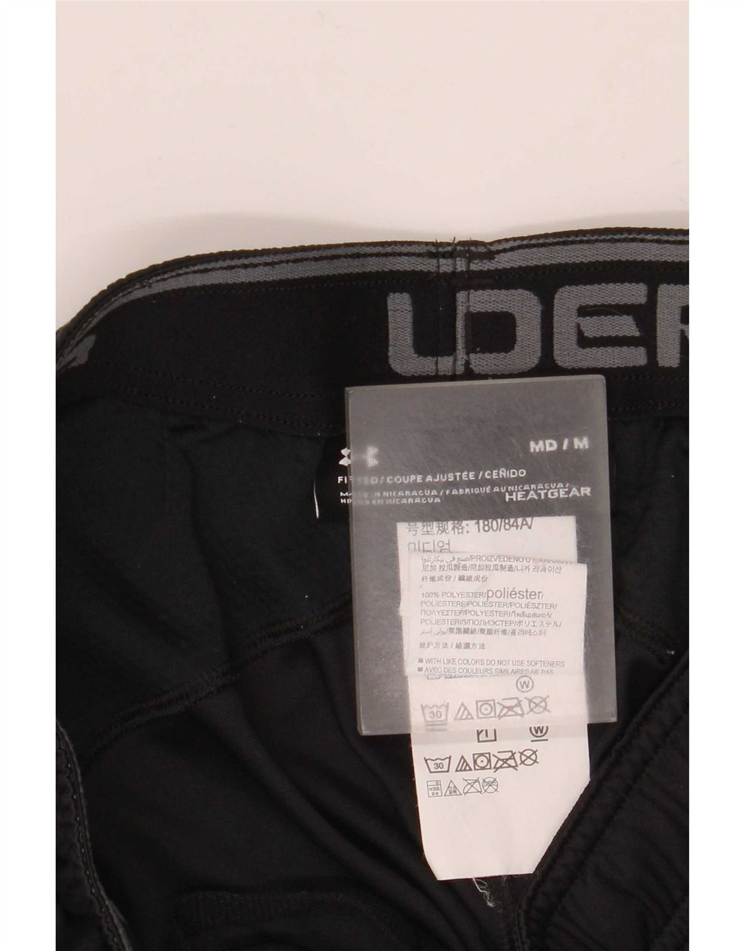 Under Armour Mens Sport Shorts Medium Black Polyester