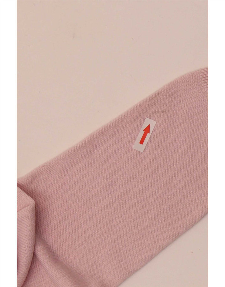 Marks & Spencer Womens V-Neck Jumper Sweater UK 12 Medium Pink Acrylic