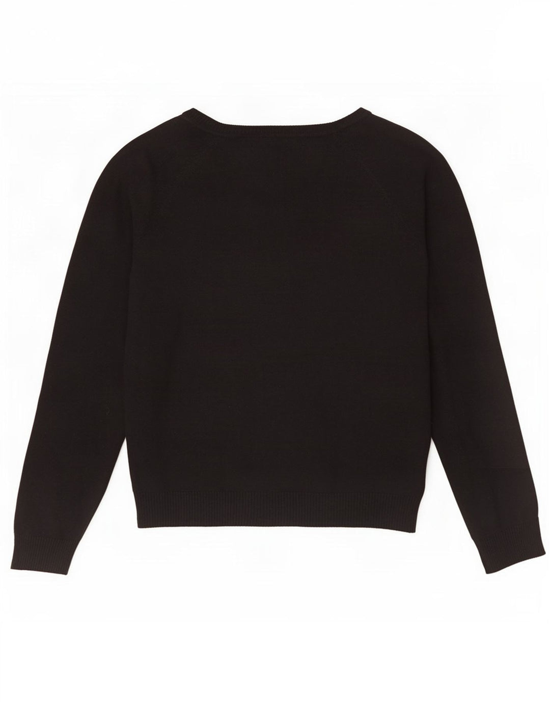 Zara Womens Cardigan Sweater UK 12 Medium Black Cotton