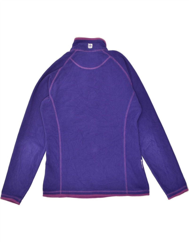 MOUNTAIN WAREHOUSE Womens Zip Neck Fleece Jumper UK 12 Medium Purple | Vintage Mountain Warehouse | Thrift | Second-Hand Mountain Warehouse | Used Clothing | Messina Hembry 