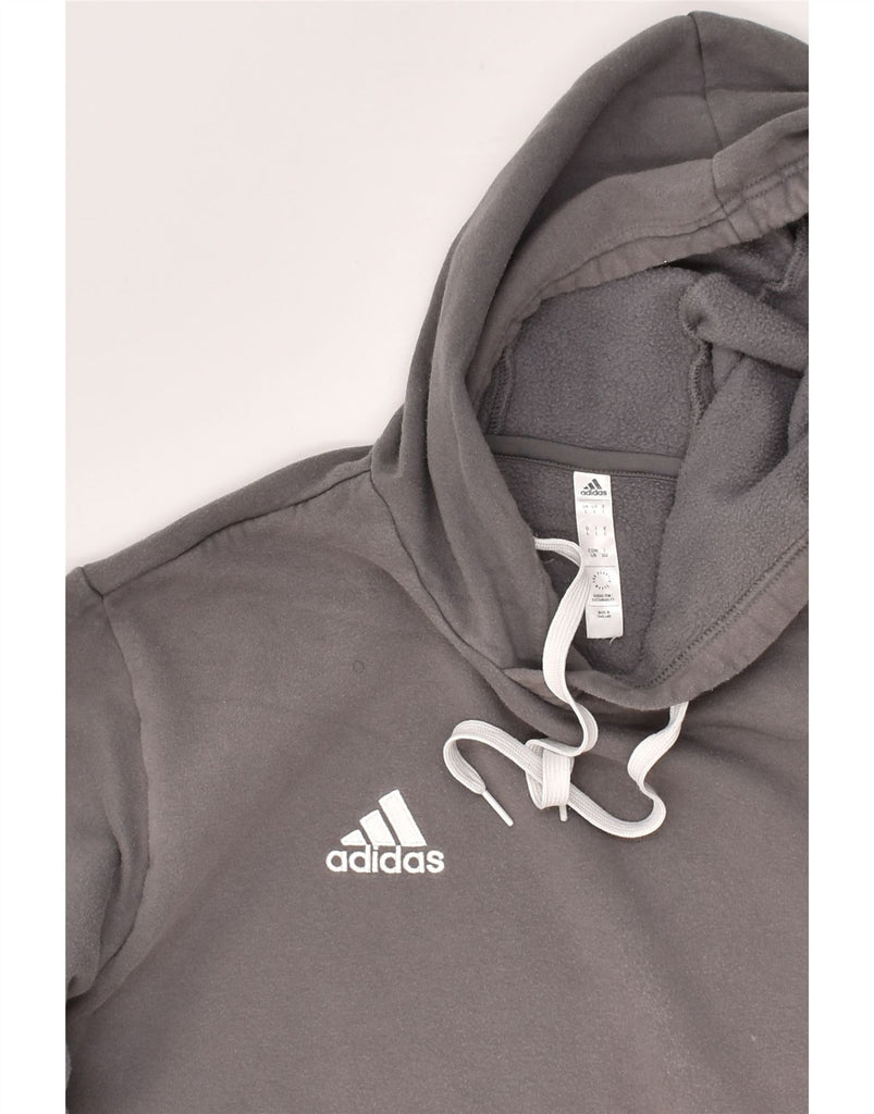 ADIDAS Mens Hoodie Jumper Large Grey Cotton | Vintage Adidas | Thrift | Second-Hand Adidas | Used Clothing | Messina Hembry 