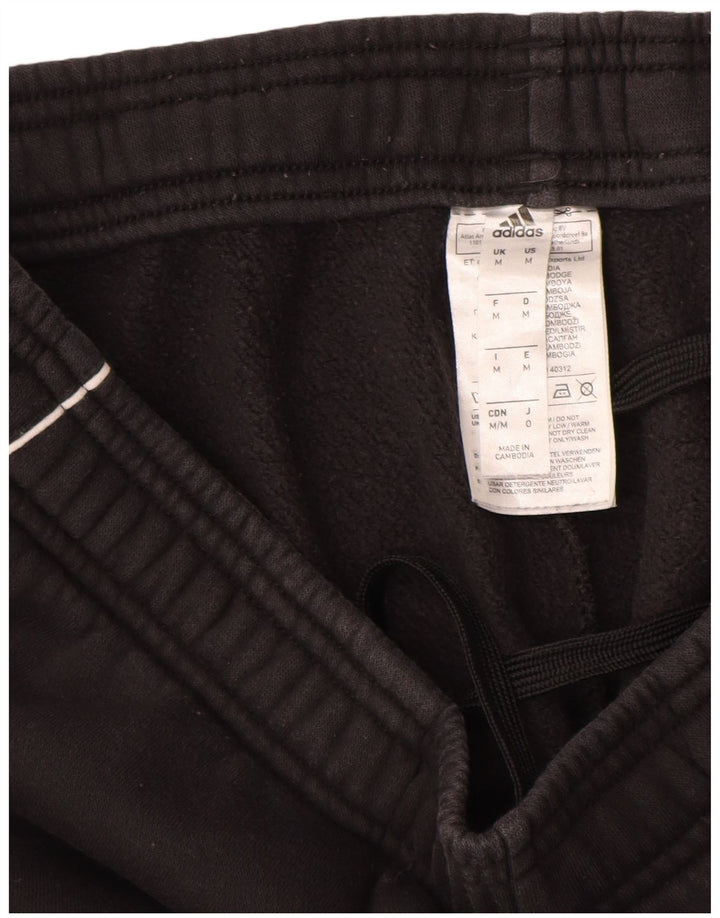 Adidas Mens Tracksuit Trousers Joggers Medium  Black Cotton
