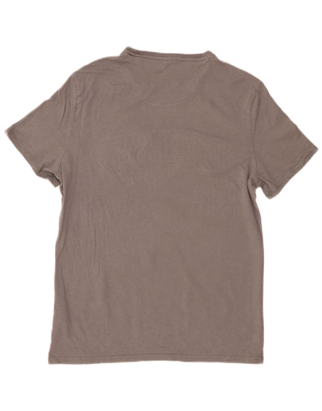 Guess Mens Slim Fit Graphic T-Shirt Top Medium Grey Cotton