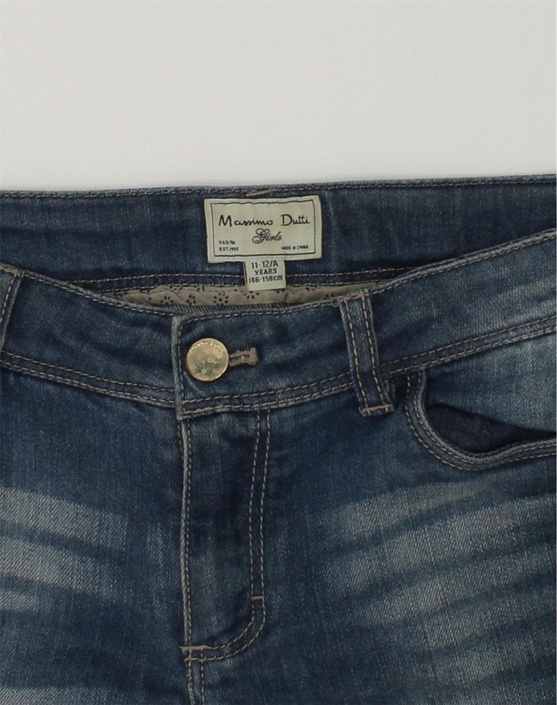 MASSIMO DUTTI Girls Denim Shorts 11-12 Years W28 Blue Cotton | Vintage Massimo Dutti | Thrift | Second-Hand Massimo Dutti | Used Clothing | Messina Hembry 