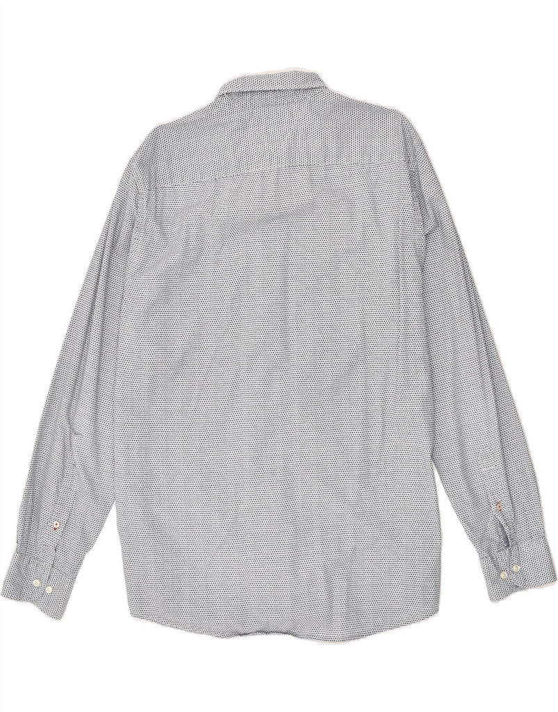 TOMMY HILFIGER Mens New York Fit Shirt XL Grey Polka Dot Cotton | Vintage Tommy Hilfiger | Thrift | Second-Hand Tommy Hilfiger | Used Clothing | Messina Hembry 