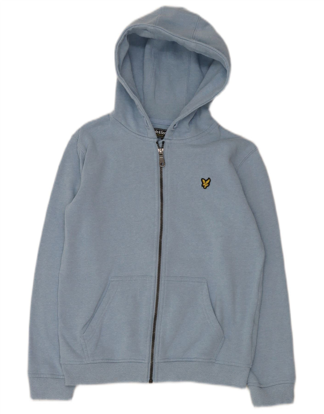 LYLE & SCOTT Boys Zip Hoodie Sweater 12-13 Years Blue Cotton