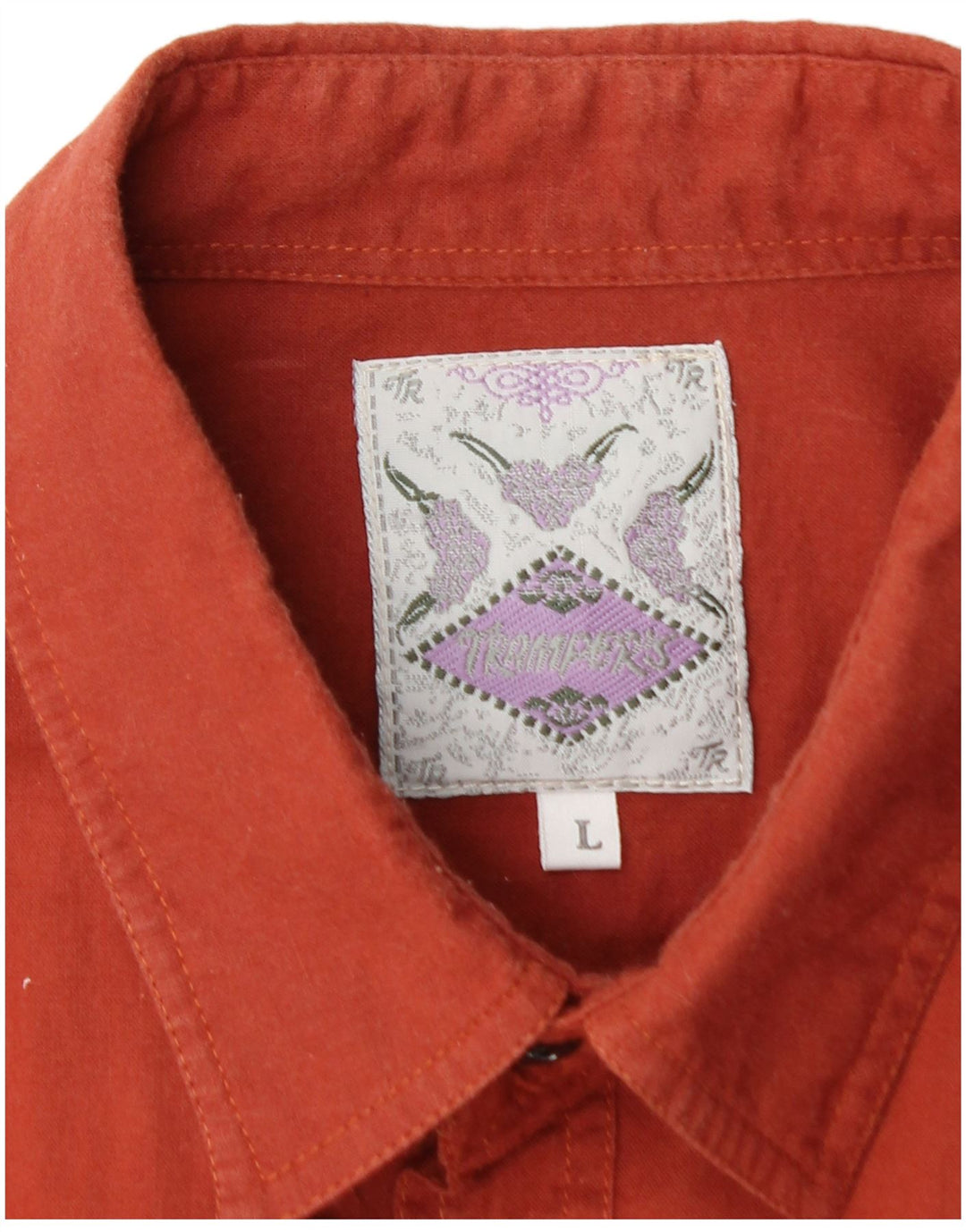 VINTAGE Mens Shirt Large Red