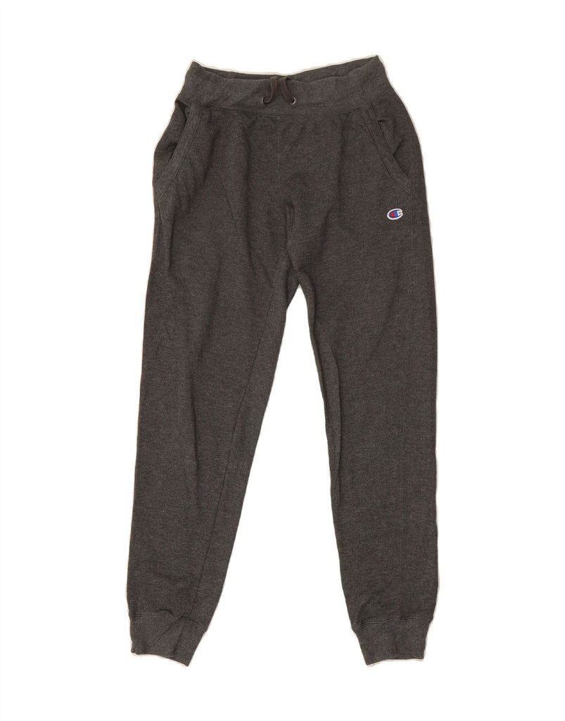 CHAMPION Womens Tracksuit Trousers Joggers UK 10 Small Grey Polyester Vintage Champion and Second-Hand Champion from Messina Hembry 